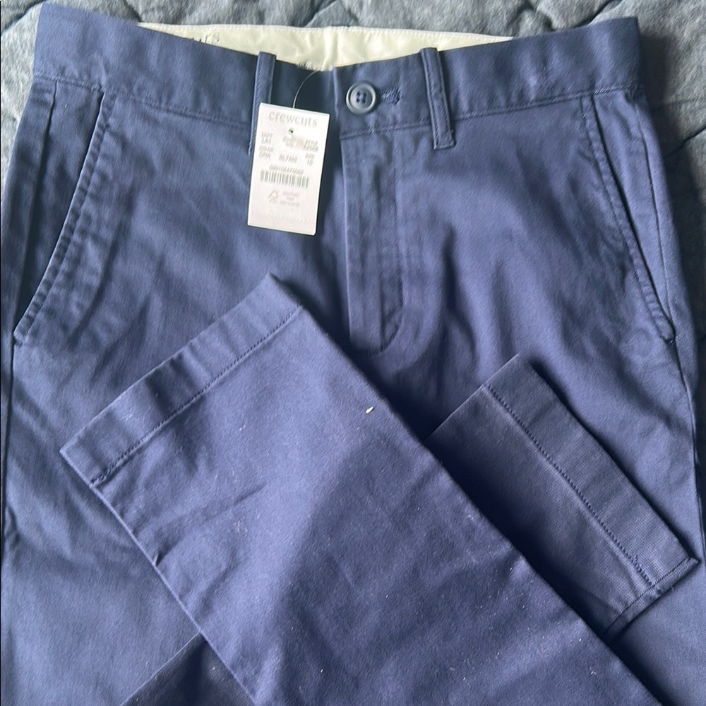 J Crew Boys Navy Stretch Chino